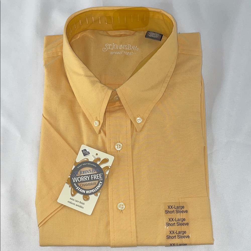 ST JOHNS BAY MENS COTTON SHORT SLEEVE SHIRT FTL-01-086